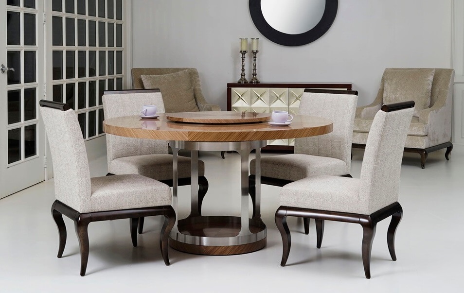 Inversion Arche Dining Table (with Lazy Susan)